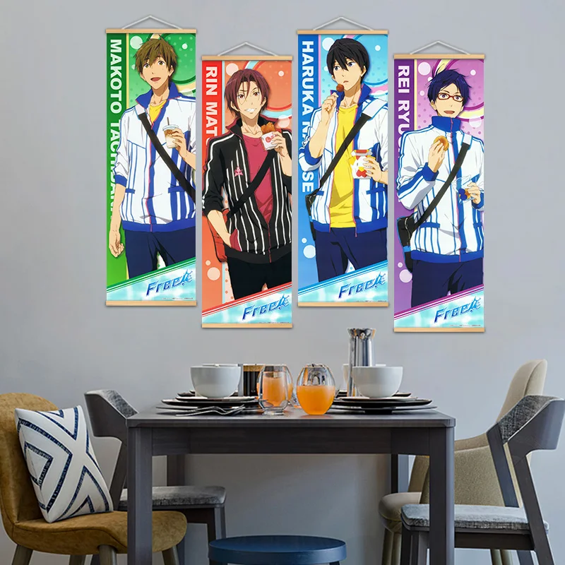 Anime Free! Iwatobi Swim Club Wall Posters Home Decor Comic Exhibition Wall Solid Wood Hanging Scroll Art Painting
Anime Free! Iwatobi Swim Club Wall Posters Home Decor Comic Exhibition Wall Solid Wood Hanging Scroll Art Painting