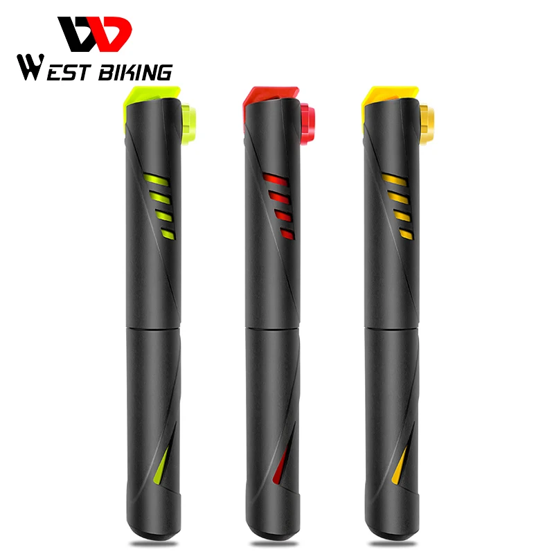 WEST BIKING Portable Bicycle Pump Mini Hand Cycling Air Pump Ball Toy Tire Inflator Schrader Presta Valve MTB Road Bike Pump
WEST BIKING Portable Bicycle Pump Mini Hand Cycling Air Pump Ball Toy Tire Inflator Schrader Presta Valve MTB Road Bike Pump