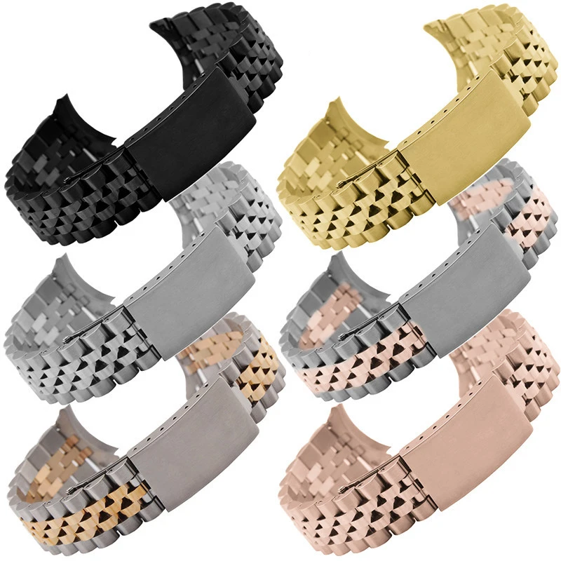 13 17 18 19 20 21 22mm Stainless Steel Watch Band Five-beadWristband Bracelet For Rolex Log Series Replacement Strap Adjusted
13 17 18 19 20 21 22mm Stainless Steel Watch Band Five-beadWristband Bracelet For Rolex Log Series Replacement Strap Adjusted