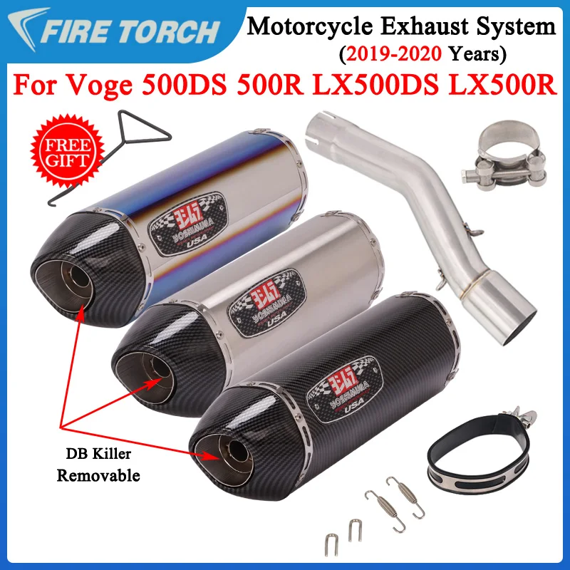 Slip On For Voge 500DS 500R LX500DS LX500R 2019-2020 Motorcycle Exhaust Escape Modify Mid Link Pipe 51MM Moto Muffler DB Killer
Slip On For Voge 500DS 500R LX500DS LX500R 2019-2020 Motorcycle Exhaust Escape Modify Mid Link Pipe 51MM Moto Muffler DB Killer