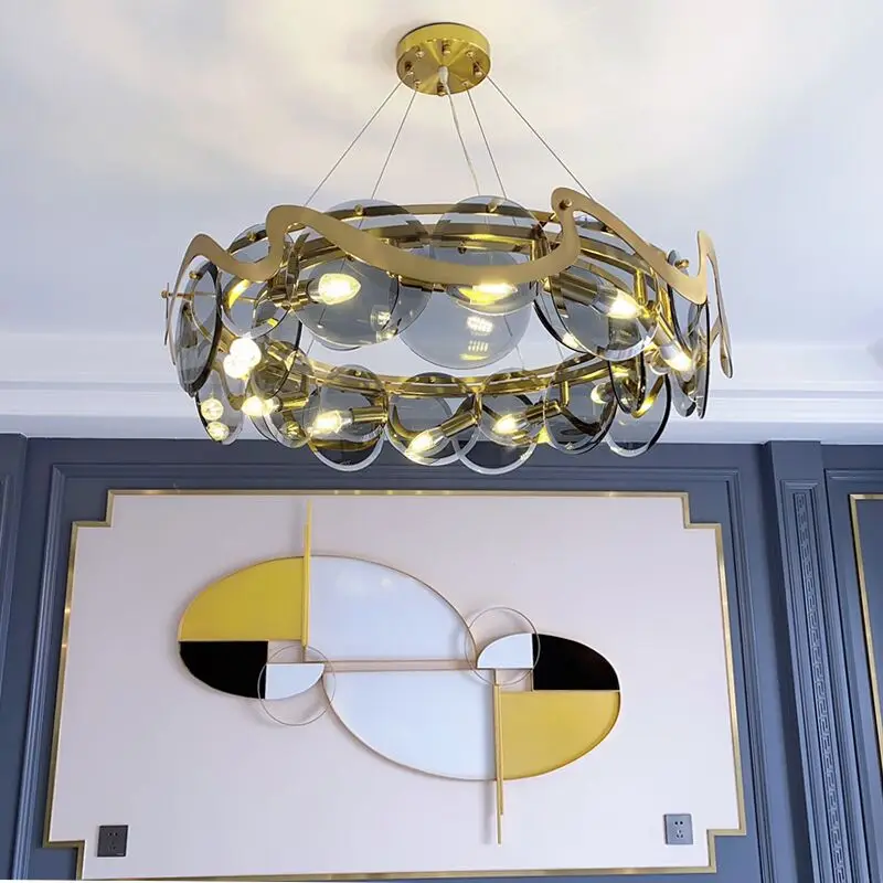 Simple post-modern light luxury chandelier living room bedroom dining room creative personality chandelier
Simple post-modern light luxury chandelier living room bedroom dining room creative personality chandelier