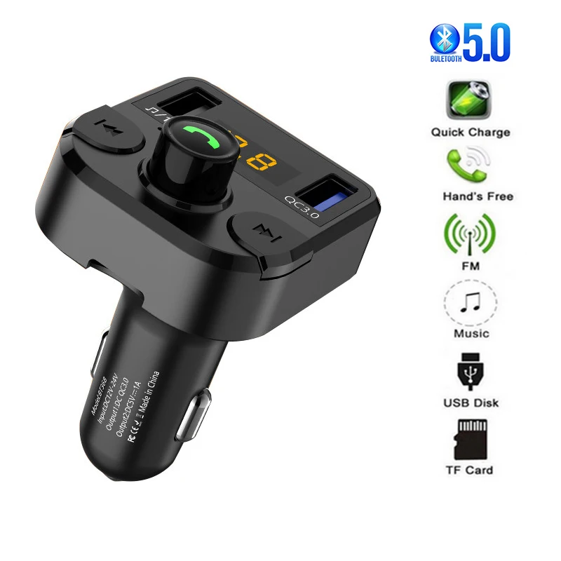 Quick 3.0 Car Charger FM Transmitter Bluetooth 5.0 Handsfree Car Mp3 Player for Xiaomi Redmi Note 8 Pro Car Accessories
Quick 3.0 Car Charger FM Transmitter Bluetooth 5.0 Handsfree Car Mp3 Player for Xiaomi Redmi Note 8 Pro Car Accessories