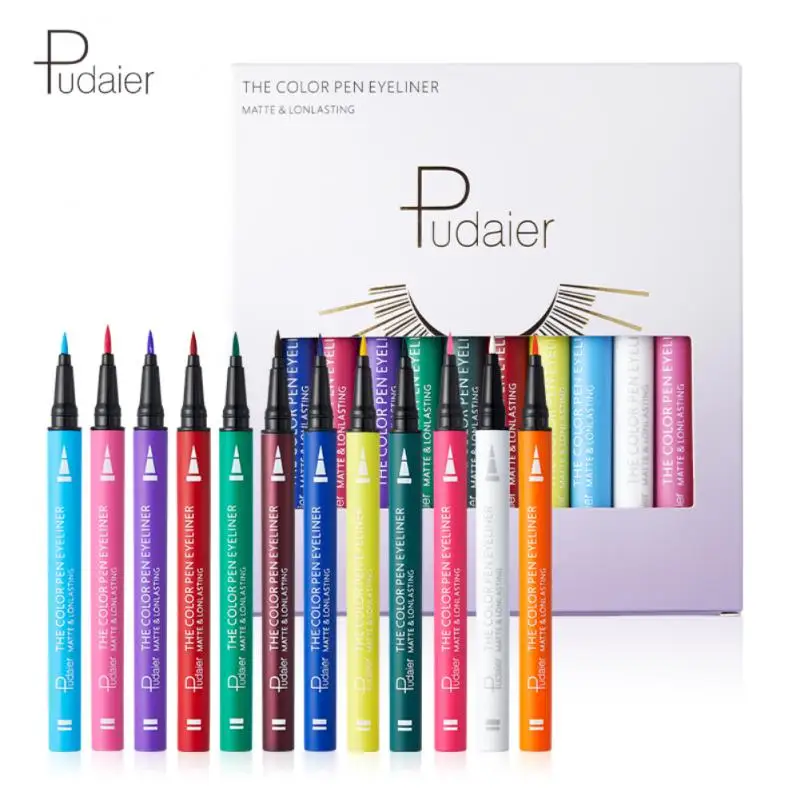 12PC Color Liquid Eyeliner Pencil Set Eye Make Up Super Waterproof Long Lasting Eye Liner Easy To Wear Eye Makeup Cosmetics Tool
12PC Color Liquid Eyeliner Pencil Set Eye Make Up Super Waterproof Long Lasting Eye Liner Easy To Wear Eye Makeup Cosmetics Tool