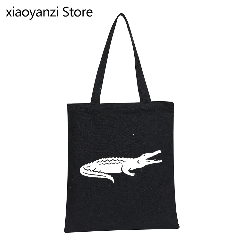 2021 New Arrival Fashion Casual Shoulder Canvas Bag Crocodile Animal Print Brand Eco Reusable Shopping Bag High Quality Handbag
2021 New Arrival Fashion Casual Shoulder Canvas Bag Crocodile Animal Print Brand Eco Reusable Shopping Bag High Quality Handbag