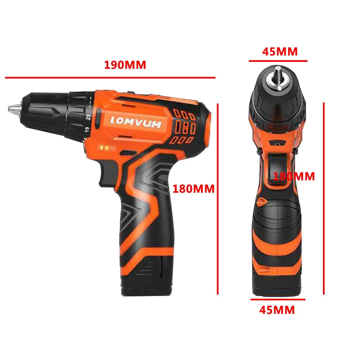 12V Cordless Drill Electric Screwdriver Mini Wireless Power Driver DC Lithium-Ion Battery 3/8-Inch Multi-function Home DIY Tool
12V Cordless Drill Electric Screwdriver Mini Wireless Power Driver DC Lithium-Ion Battery 3/8-Inch Multi-function Home DIY Tool