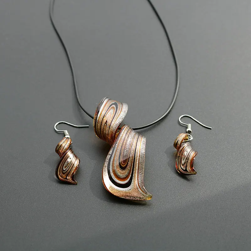 6 Sets Brown Romantic Vintage Spiral Earrings Necklace Set Personality Chinese Style Temperament Glass Jewelry Gift Accessories
6 Sets Brown Romantic Vintage Spiral Earrings Necklace Set Personality Chinese Style Temperament Glass Jewelry Gift Accessories