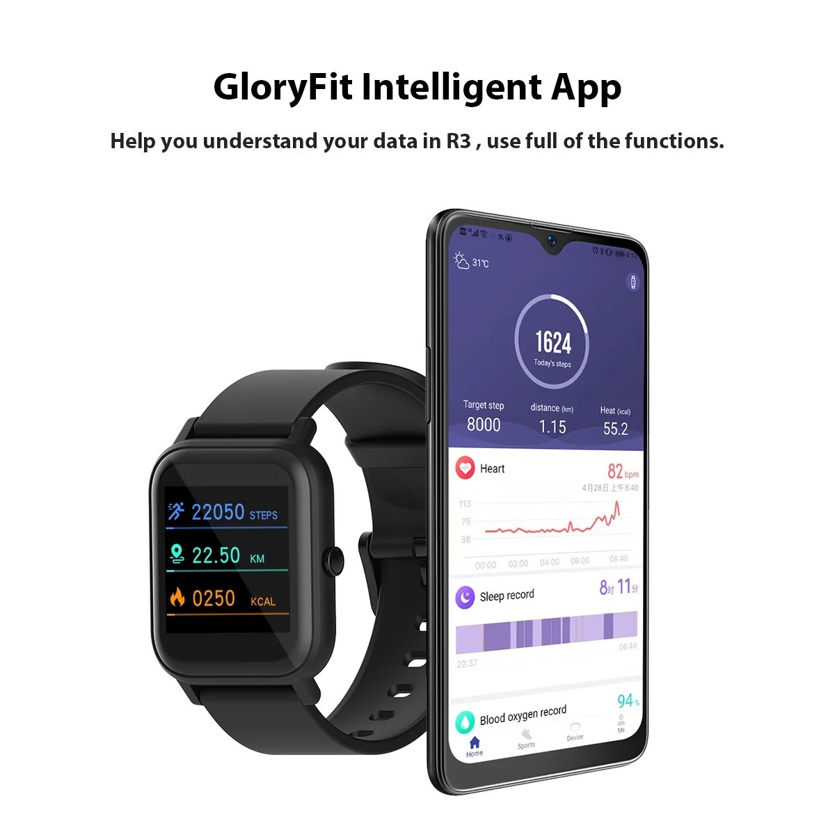 Смарт-часы Blackview R3 мужские с сенсорным экраном водостойкие IP68 | Электроника