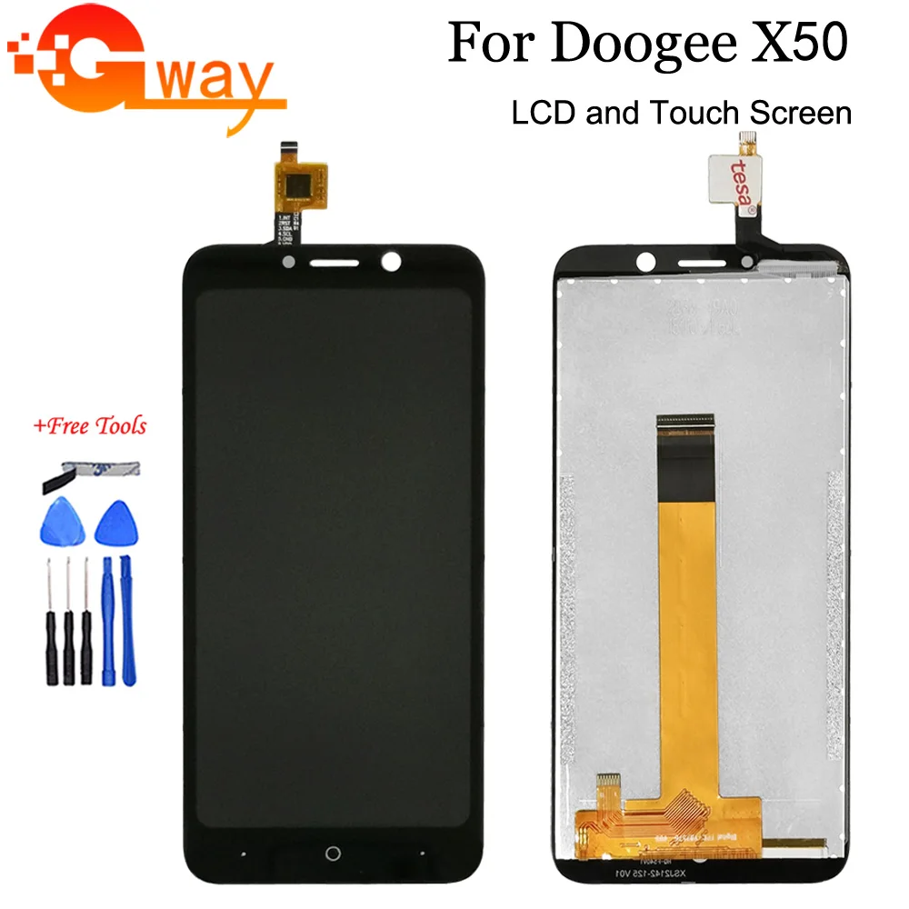 Для 5 0 "Doogee X50/X50L ЖК дисплей + кодирующий преобразователь сенсорного экрана в