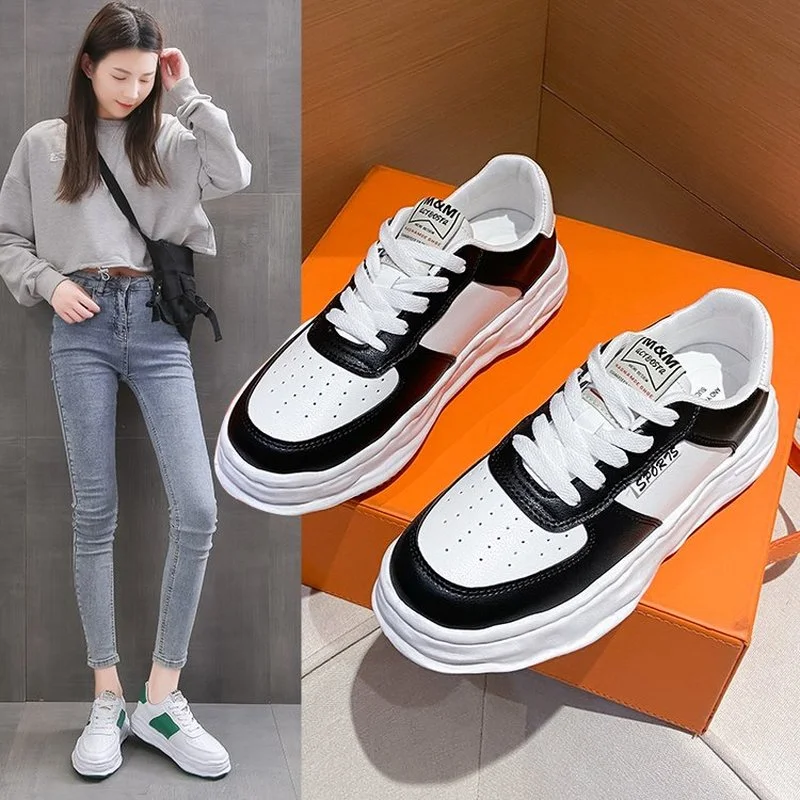 White Casual Breathable Sneakers Female New Trend Casual Thick-soled Non-slip Sneakers Wear-resistant Lace-up Running Shoes
White Casual Breathable Sneakers Female New Trend Casual Thick-soled Non-slip Sneakers Wear-resistant Lace-up Running Shoes