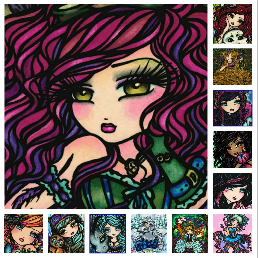 DIY 5D Diamond Painting Cross Stitch Kit Cartoon girl Full Drill Embroidery Mosaic Art Picture of Rhinestones Home Decor Gift
DIY 5D Diamond Painting Cross Stitch Kit Cartoon girl Full Drill Embroidery Mosaic Art Picture of Rhinestones Home Decor Gift