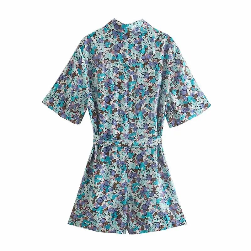 ZA Summer Short Jumpsuit With Blet Women 2021 Floral Printed Pants Casual Streetwear Turn Down Collar Ladies' Soft Clothing
ZA Summer Short Jumpsuit With Blet Women 2021 Floral Printed Pants Casual Streetwear Turn Down Collar Ladies' Soft Clothing