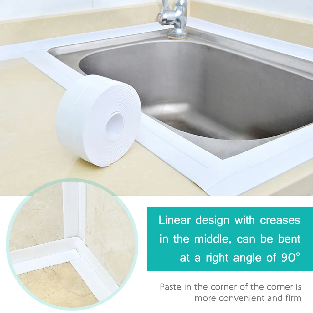 3.2 Meters Bathroom Sink Bath Sealing Strip Mould Proof Tape PVC Self adhesive Waterproof Wall Sticker Plaster for Kitchen Sink
3.2 Meters Bathroom Sink Bath Sealing Strip Mould Proof Tape PVC Self adhesive Waterproof Wall Sticker Plaster for Kitchen Sink