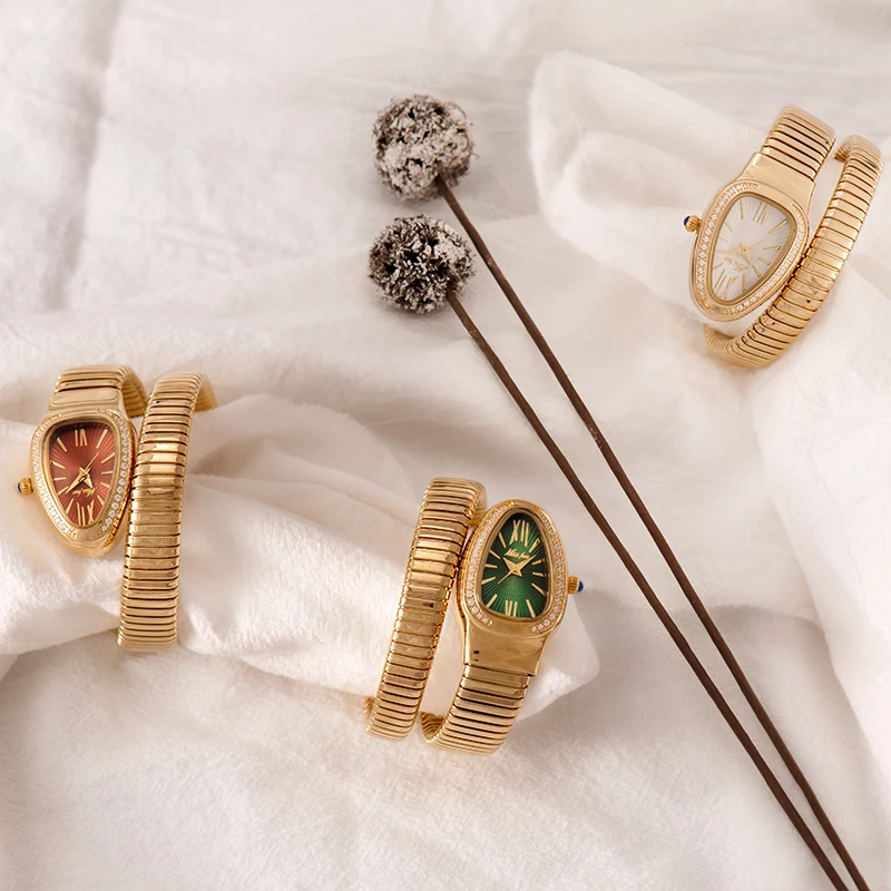 Gold Steel Bracelet Watches Women 2021 Fashion Ladies Quartz Watch Woman Snake Shape Relogio Femenino Creative Bangle Wristwatch
Gold Steel Bracelet Watches Women 2021 Fashion Ladies Quartz Watch Woman Snake Shape Relogio Femenino Creative Bangle Wristwatch