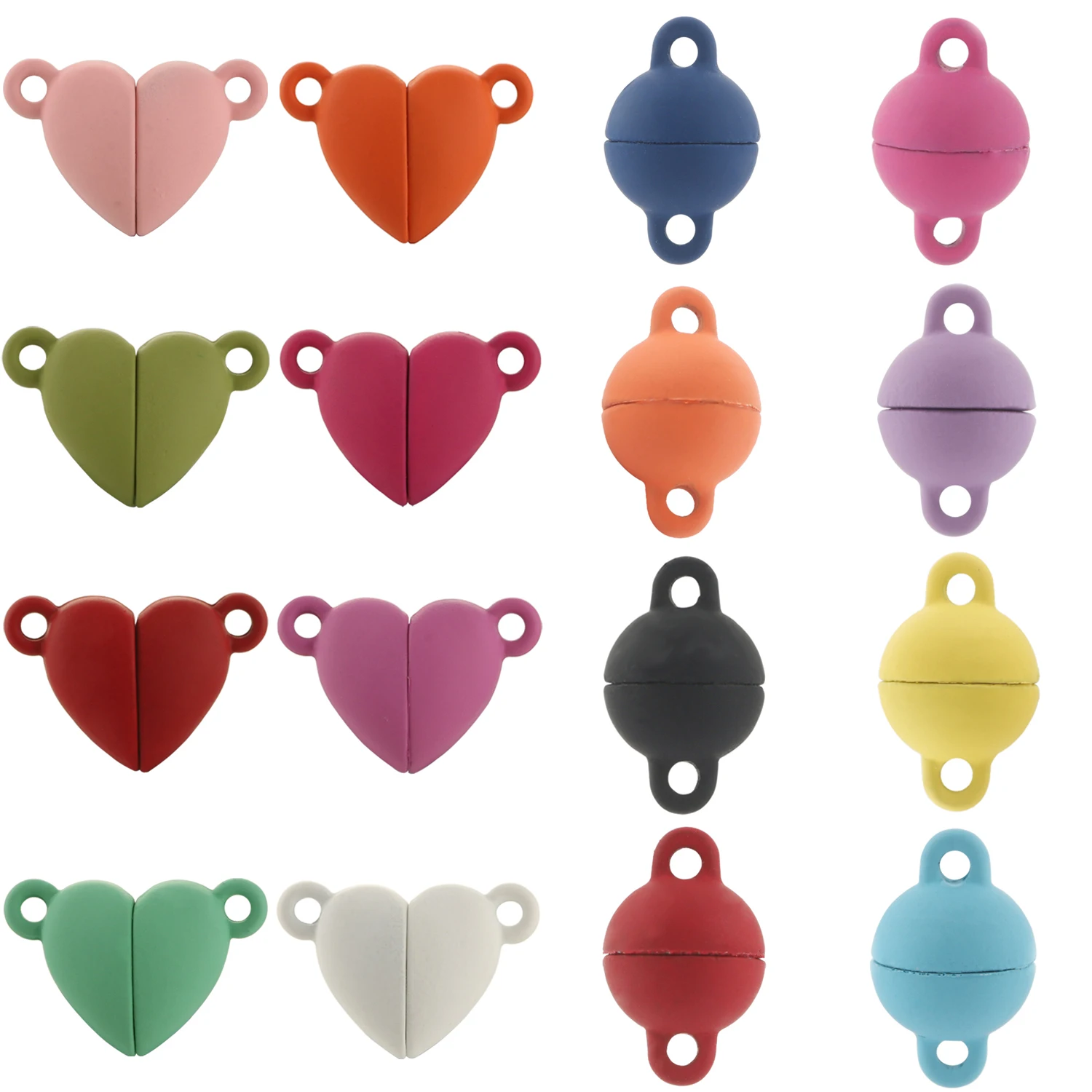 5Set Metal Strong Matte Heart Round Magnetic Clasps Cord Bracelet Necklace Magnet End Clasp Connectors for DIY Jewelry Making
5Set Metal Strong Matte Heart Round Magnetic Clasps Cord Bracelet Necklace Magnet End Clasp Connectors for DIY Jewelry Making