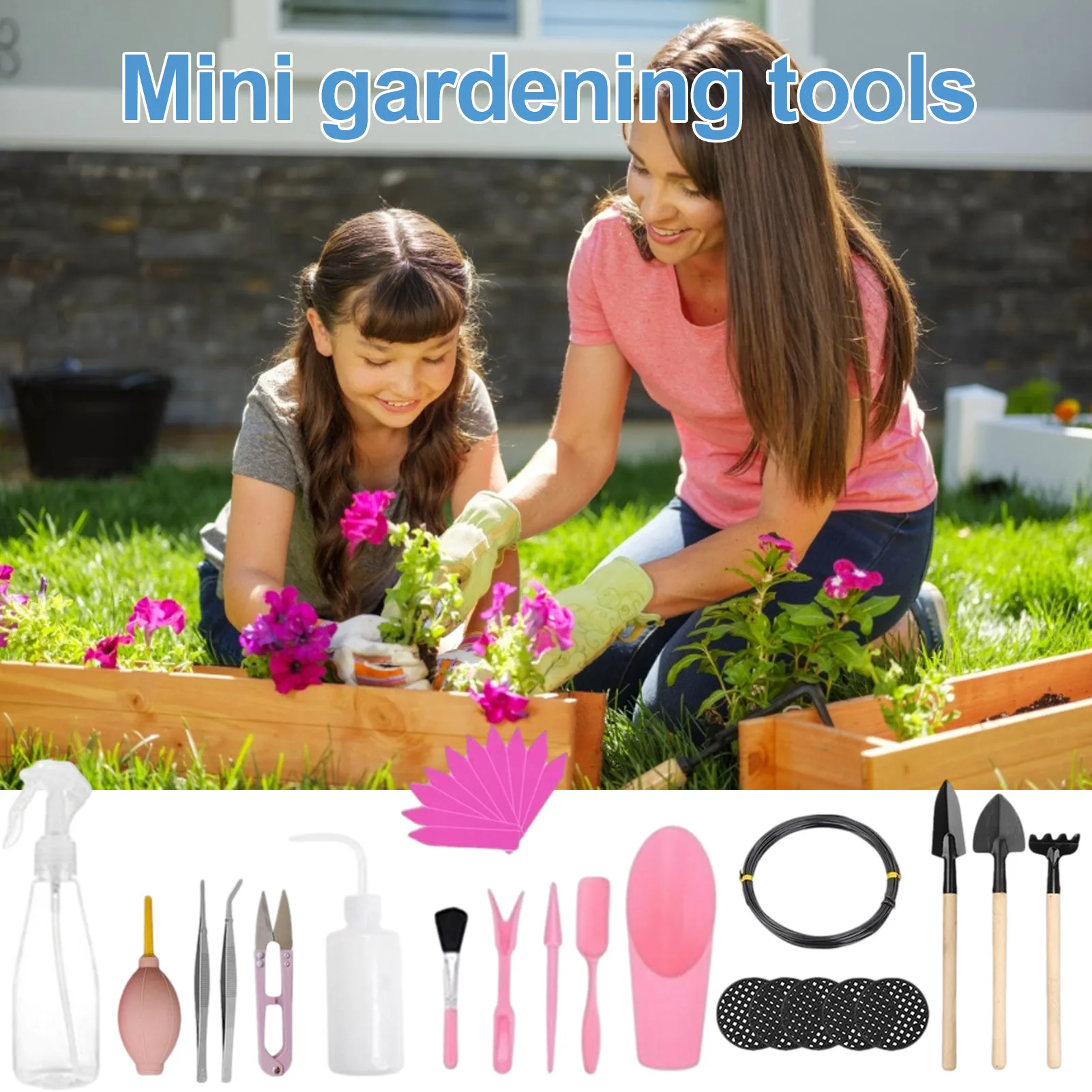 30Pcs Succulent Plants Tools Set Mini Garden Hand Tools Digging, Loosen The Soil, Transplant, Clean, Watering For Bonsai Plants
30Pcs Succulent Plants Tools Set Mini Garden Hand Tools Digging, Loosen The Soil, Transplant, Clean, Watering For Bonsai Plants