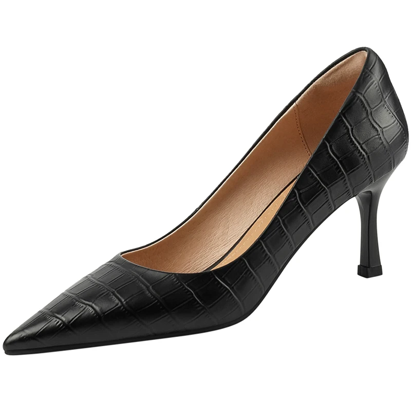 Kmeioo Fashion genuine leather thin heel pumps women shoes high quality comfortable Casual Elegant pointed toe high heels 7cm
Kmeioo Fashion genuine leather thin heel pumps women shoes high quality comfortable Casual Elegant pointed toe high heels 7cm