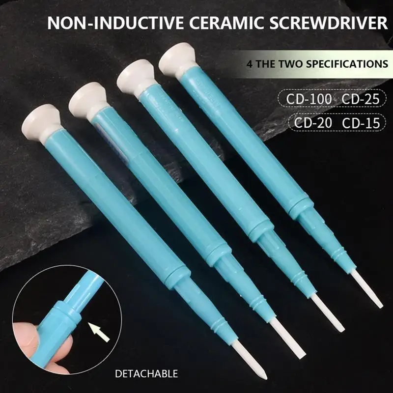 Non-Inductive Adjustment Cross-Shaped Screwdriver Precision Computer Fine-Tuning Screwdriver Antimagnetic Ceramic Screw-Driver
Non-Inductive Adjustment Cross-Shaped Screwdriver Precision Computer Fine-Tuning Screwdriver Antimagnetic Ceramic Screw-Driver