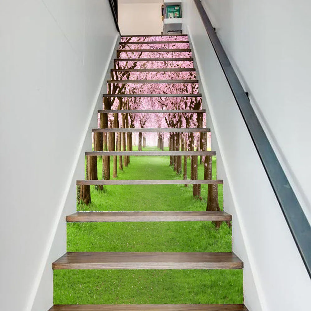 Home Renovation Stairs Stickers Fashion Creative Steps Decorative Wall Stickers Cherry Tree Beautiful Street
Home Renovation Stairs Stickers Fashion Creative Steps Decorative Wall Stickers Cherry Tree Beautiful Street