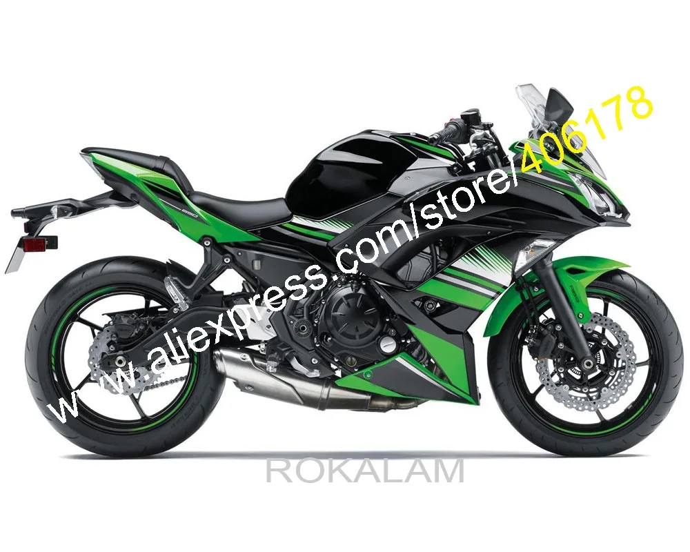 Для Kawasaki Ninja 650R ER-6F ER 6F 2017 2018 ER6F 2019 17 18 19 комплект обтекателей на вторичном рынке зеленого и черного цвета (литьё под давлением)
Для Kawasaki Ninja 650R ER-6F ER 6F 2017 2018 ER6F 2019 17 18 19 комплект обтекателей на вторичном рынке зеленого и черного цвета (литьё под давлением)