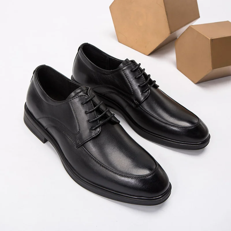 Genuine Leather Men's Dress Shoes Breathable Formal Round Toe Soft Bottom Comfort Flats Handmade Wear-Resistant Shoes M5188
Genuine Leather Men's Dress Shoes Breathable Formal Round Toe Soft Bottom Comfort Flats Handmade Wear-Resistant Shoes M5188