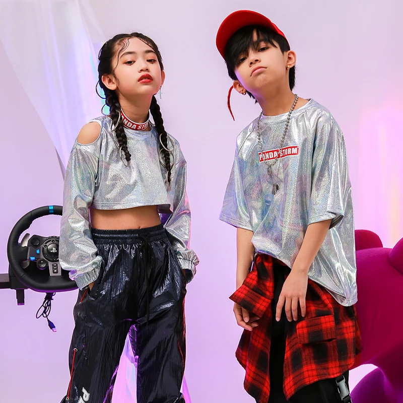 Jazz Girls Irregular T-shirt Hiphop Pants Suit Children Hip Hop Street Dance Costume Ballroom Dancing Clothes Stage Wear DQS3820
Jazz Girls Irregular T-shirt Hiphop Pants Suit Children Hip Hop Street Dance Costume Ballroom Dancing Clothes Stage Wear DQS3820