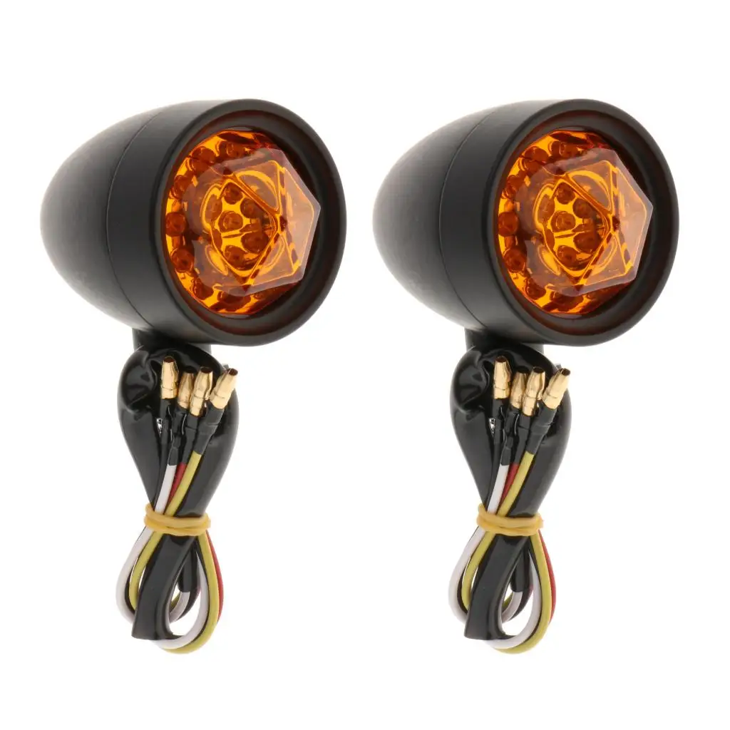 1 Pair Motorcycle Amber Turn Signals Indicator Lights,Support Driving Lights Universal Fitment Black
1 Pair Motorcycle Amber Turn Signals Indicator Lights,Support Driving Lights Universal Fitment Black