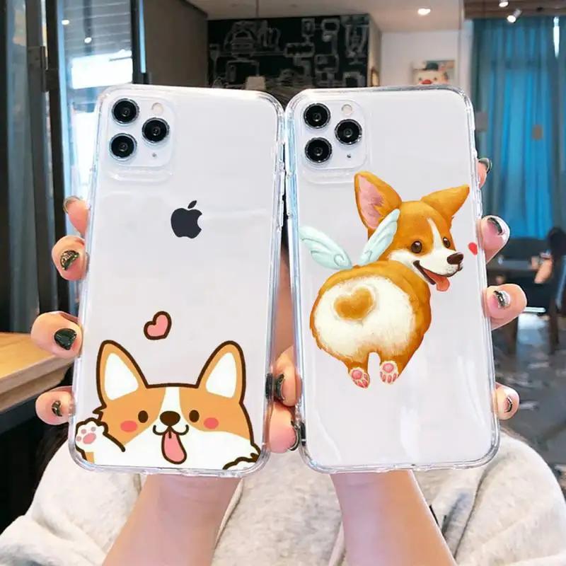 Cute cartoon corgi dog Phone Case Transparent soft For iphone 13 12 11 8 7 plus mini x xs xr pro max
Cute cartoon corgi dog Phone Case Transparent soft For iphone 13 12 11 8 7 plus mini x xs xr pro max