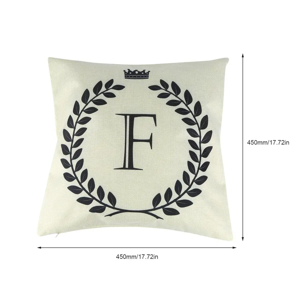 45*45cm Crown Letter Alphabet Pattern Cotton Linen Cushion Cover Decorative Pillowcase Chair Pillow Cover Sofa Decoration
45*45cm Crown Letter Alphabet Pattern Cotton Linen Cushion Cover Decorative Pillowcase Chair Pillow Cover Sofa Decoration