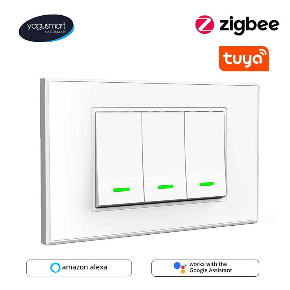 Умный выключатель Yagusmart Tuya Zigbee, кнопочный переключатель с нулевым проводом, опционально Alexa Google Home Homekit, дистанционное управление через прил...
Умный выключатель Yagusmart Tuya Zigbee, кнопочный переключатель с нулевым проводом, опционально Alexa Google Home Homekit, дистанционное управление через прил...