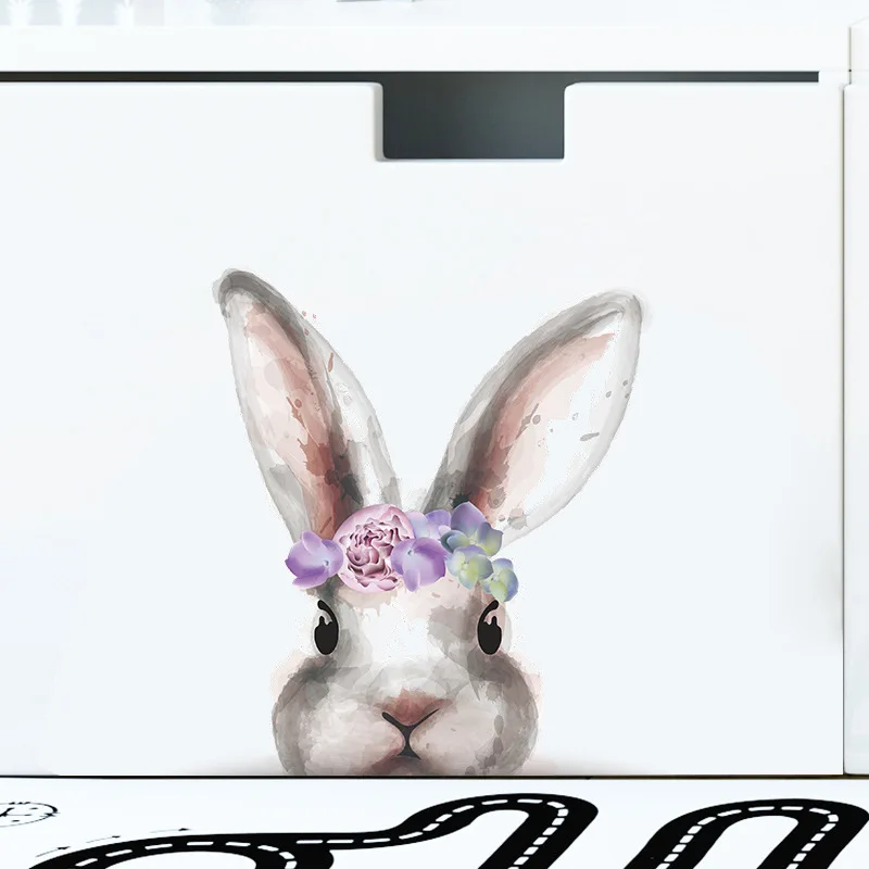 Cute Flower Bunny Wallpaper Children's Bedroom Entrance Home Landscaping Decoration Removable Wall Sticker Self-Adhesive
Cute Flower Bunny Wallpaper Children's Bedroom Entrance Home Landscaping Decoration Removable Wall Sticker Self-Adhesive