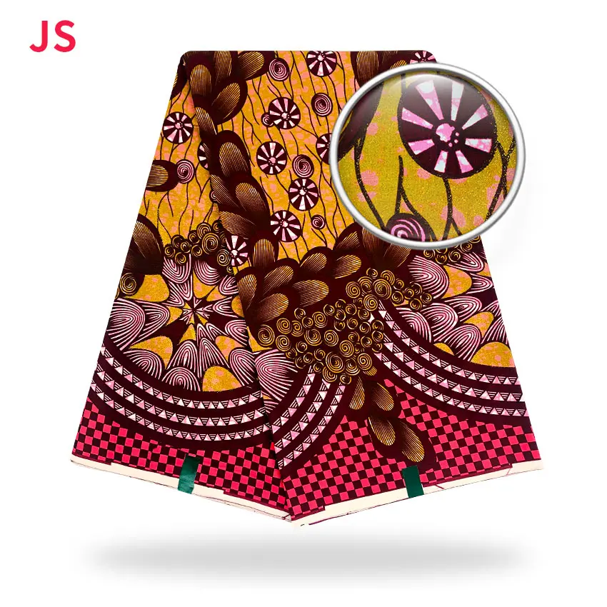 Новое поступление гарантированное золото настоящий Африканский принт воск Анкара настоящий воск в стиле Гана Ткань 6 ярдов 100% хлопок
Новое поступление гарантированное золото настоящий Африканский принт воск Анкара настоящий воск в стиле Гана Ткань 6 ярдов 100% хлопок