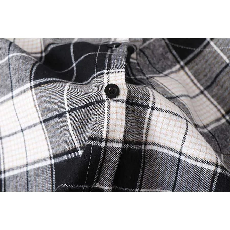 DIOROBBEN Fashion Women Plaid Shirt Chic Checked vintage blouse 2020 new Casual Loose 100% Cotton Long Sleeve wome Tops
DIOROBBEN Fashion Women Plaid Shirt Chic Checked vintage blouse 2020 new Casual Loose 100% Cotton Long Sleeve wome Tops