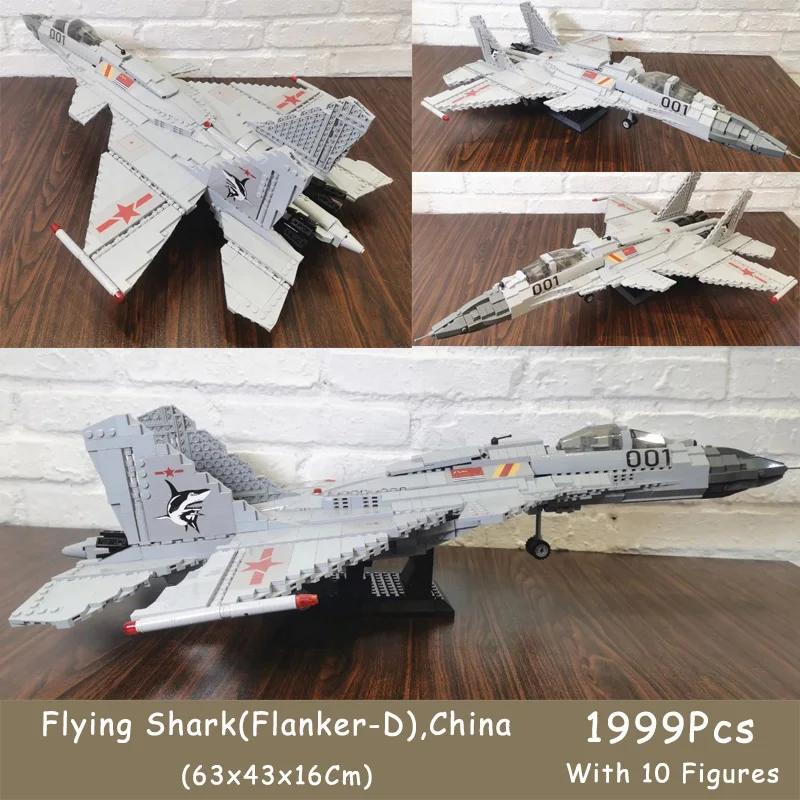 Всемирно известный боевой самолет Военная серия Летающая акула (Flanker-D) высокотехнологичный воздушный истребитель авиация строительные бло...
Всемирно известный боевой самолет Военная серия Летающая акула (Flanker-D) высокотехнологичный воздушный истребитель авиация строительные бло...