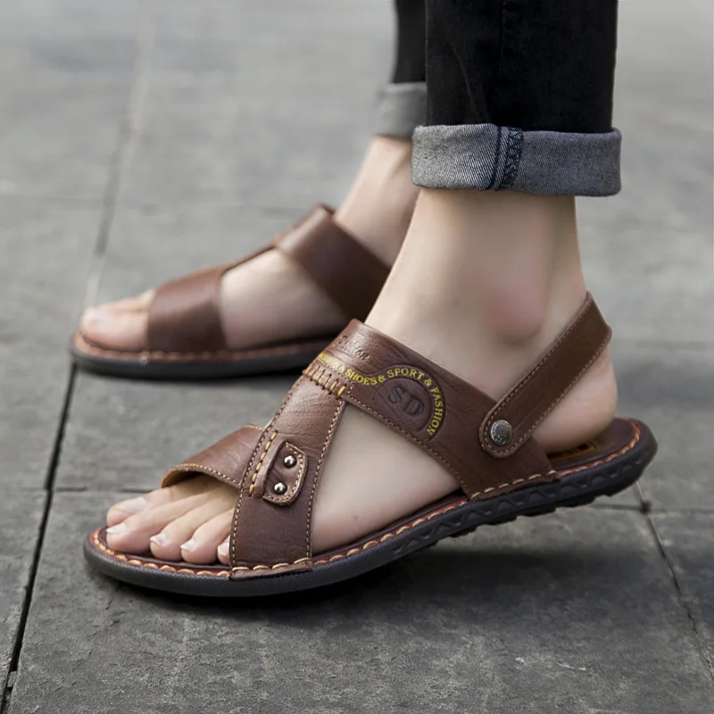 Sandales Bain Sandalias De Casa Slide Sandals Men Shoes Leather Work Sandale Piscine Homme Piel Sandalia Masculina Couro
Sandales Bain Sandalias De Casa Slide Sandals Men Shoes Leather Work Sandale Piscine Homme Piel Sandalia Masculina Couro