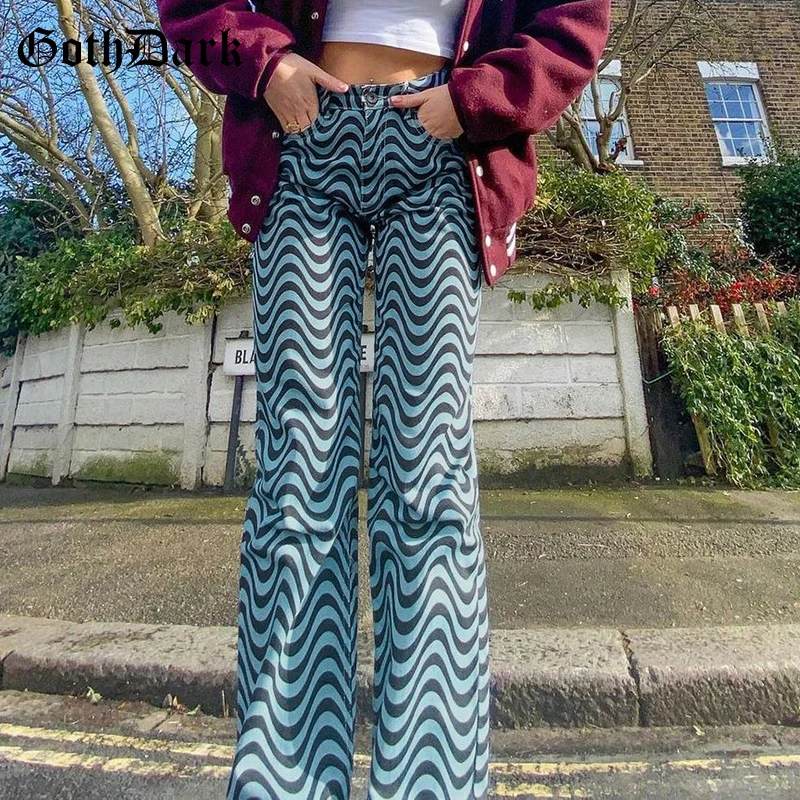 Goth Dark Vintage 90s Aesthetic Gothic Women Pants Summer High Waist Grunge Harajuku E-Girl Trousers Ripple Fashion Streetwear
Goth Dark Vintage 90s Aesthetic Gothic Women Pants Summer High Waist Grunge Harajuku E-Girl Trousers Ripple Fashion Streetwear