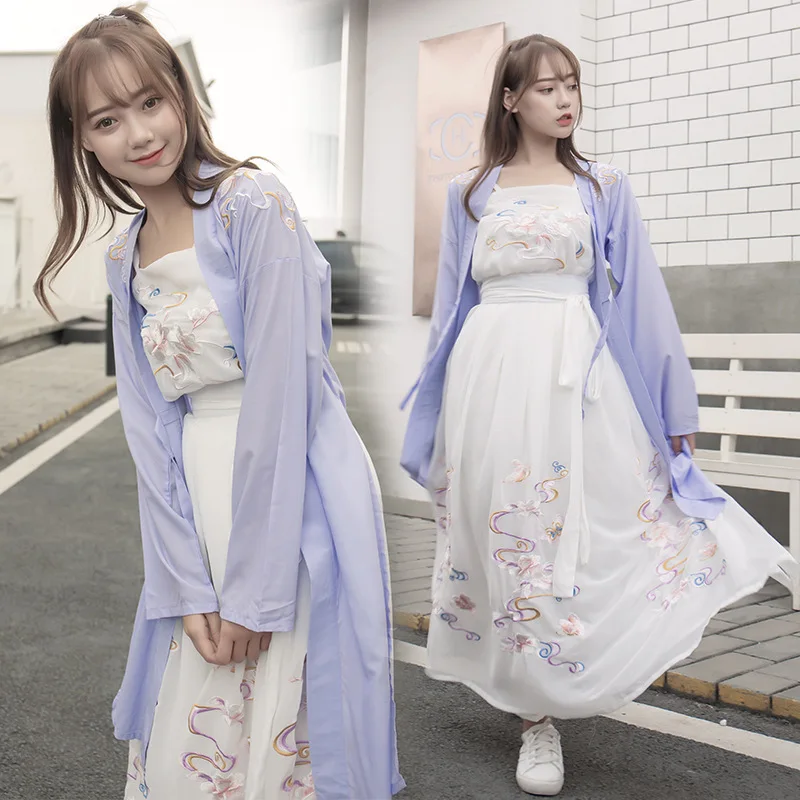 Улучшенная повседневная женская летняя юбка Hanfu Tuzi на подтяжках, комплект с юбкой в стиле Han, Женская юбка в старинном стиле
Улучшенная повседневная женская летняя юбка Hanfu Tuzi на подтяжках, комплект с юбкой в стиле Han, Женская юбка в старинном стиле