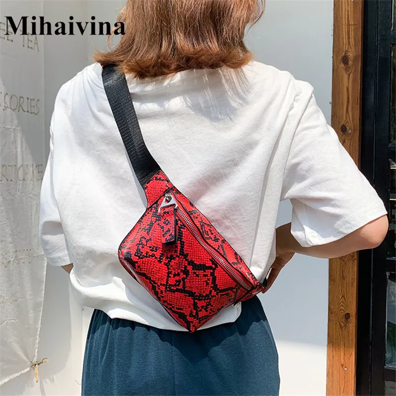 Mihaivin Women's Waist Bag Leather Fanny Pack PU Female Belt Bag Serpentine Chest Bags Banana Waist Packs Phone Bag Small Pocket
Mihaivin Women's Waist Bag Leather Fanny Pack PU Female Belt Bag Serpentine Chest Bags Banana Waist Packs Phone Bag Small Pocket