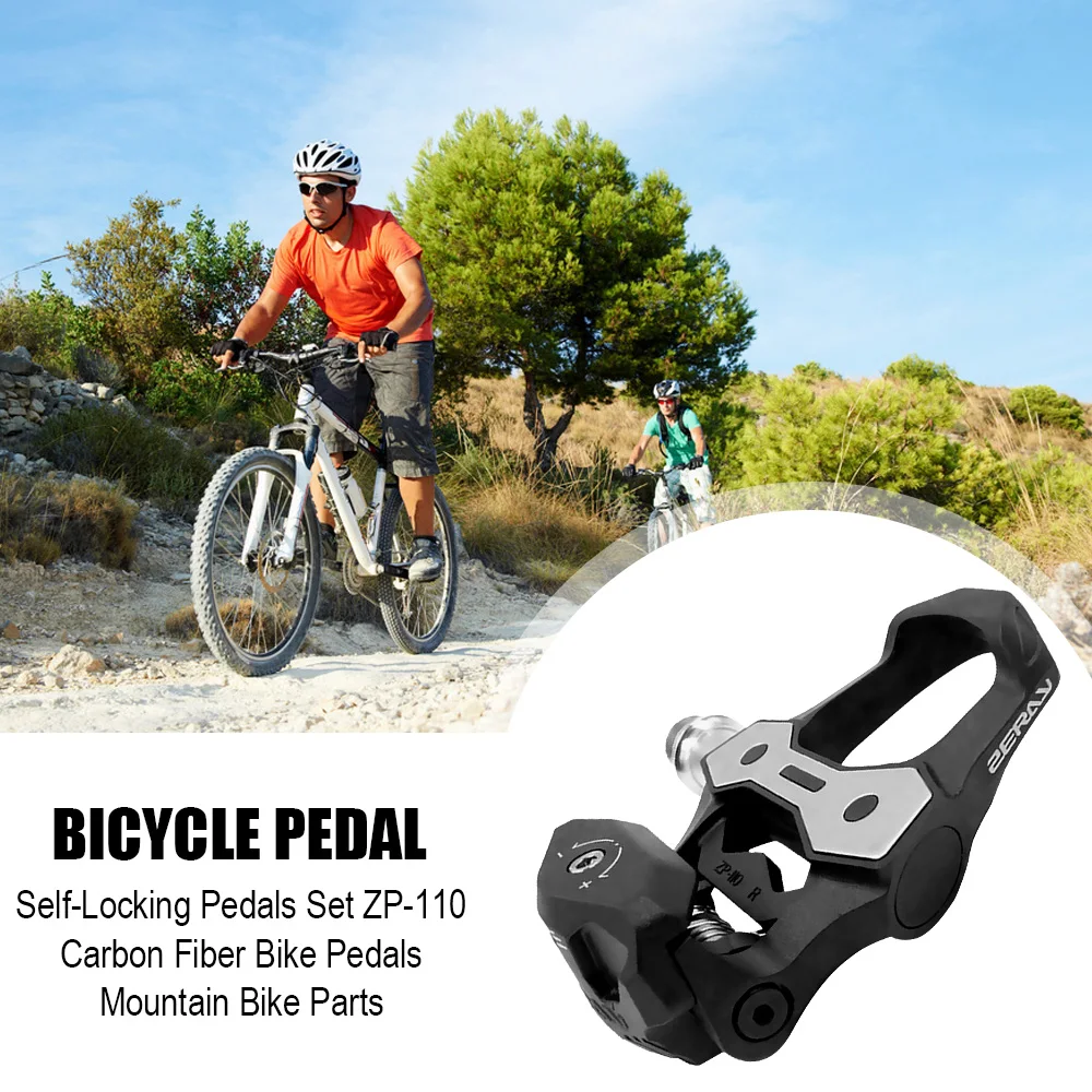 ZERAY Self-Locking Pedals Set ZP-110 Carbon Fiber Bike Pedals Mountain Bike Parts with Locking Plates for Look Keo
ZERAY Self-Locking Pedals Set ZP-110 Carbon Fiber Bike Pedals Mountain Bike Parts with Locking Plates for Look Keo