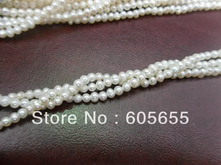 30 Strands High Quality 2~3mm White Fresh Water Pearl Round Beads for DIY Jewelry
30 Strands High Quality 2~3mm White Fresh Water Pearl Round Beads for DIY Jewelry