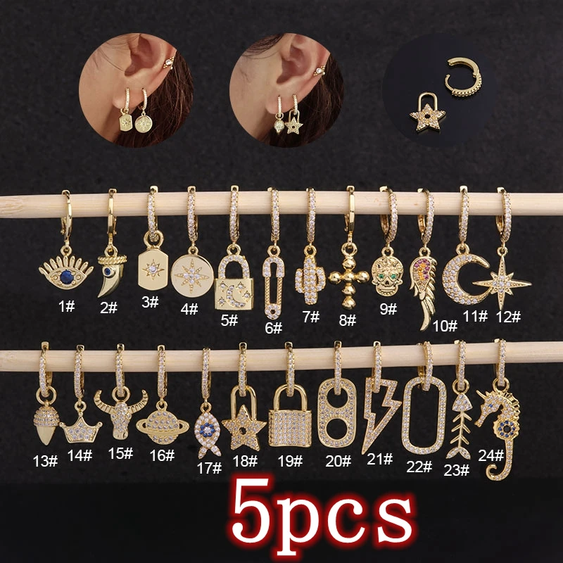 5pcs Ear Helix Cartilage Ring Conch Tragus Labret Cross Flash Dangle Drop Hoop Septum Huggie Earrings Piercing Set Body Jewelry
5pcs Ear Helix Cartilage Ring Conch Tragus Labret Cross Flash Dangle Drop Hoop Septum Huggie Earrings Piercing Set Body Jewelry