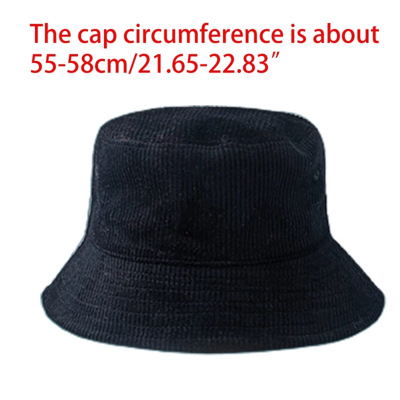 Unisex Winter Warm Corduroy Velvet Bucket Hat Ribbed Solid Color Fisherman Cap 50PF 
Unisex Winter Warm Corduroy Velvet Bucket Hat Ribbed Solid Color Fisherman Cap 50PF