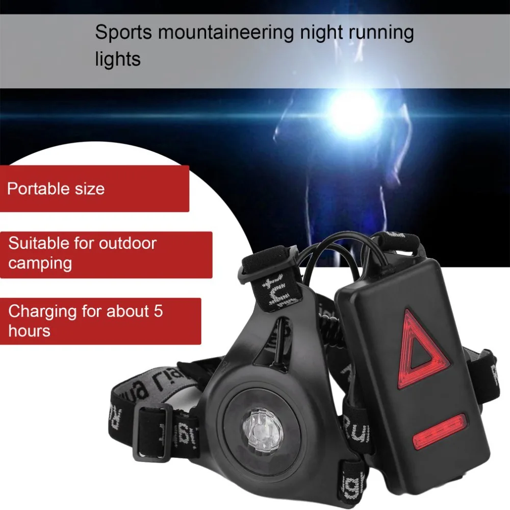 Night Outdoor Sport Safe Running Lights Q5 LED Running Flashlight Warning Light USB Charge Chest Lamp Hiking Camping Equipment
Night Outdoor Sport Safe Running Lights Q5 LED Running Flashlight Warning Light USB Charge Chest Lamp Hiking Camping Equipment