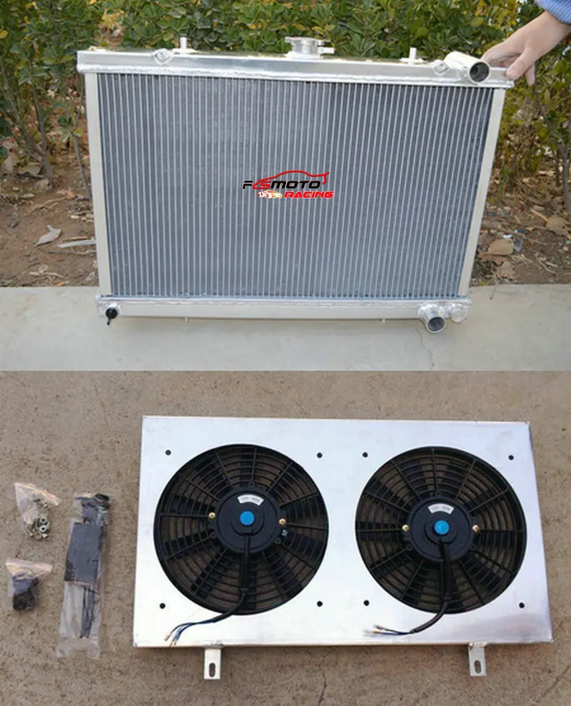3 Row All Aluminum Radiator + Shroud + Fan Cooling For Nissan Skyline S13 RB20 CA18 R32
3 Row All Aluminum Radiator + Shroud + Fan Cooling For Nissan Skyline S13 RB20 CA18 R32