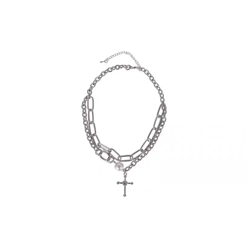 LIWO New Punk Rock Stainless Steel Long Chain Double Layer Necklace Cross Pendant Disco DJ Band Women Men Guys Necklaces Unisex
LIWO New Punk Rock Stainless Steel Long Chain Double Layer Necklace Cross Pendant Disco DJ Band Women Men Guys Necklaces Unisex