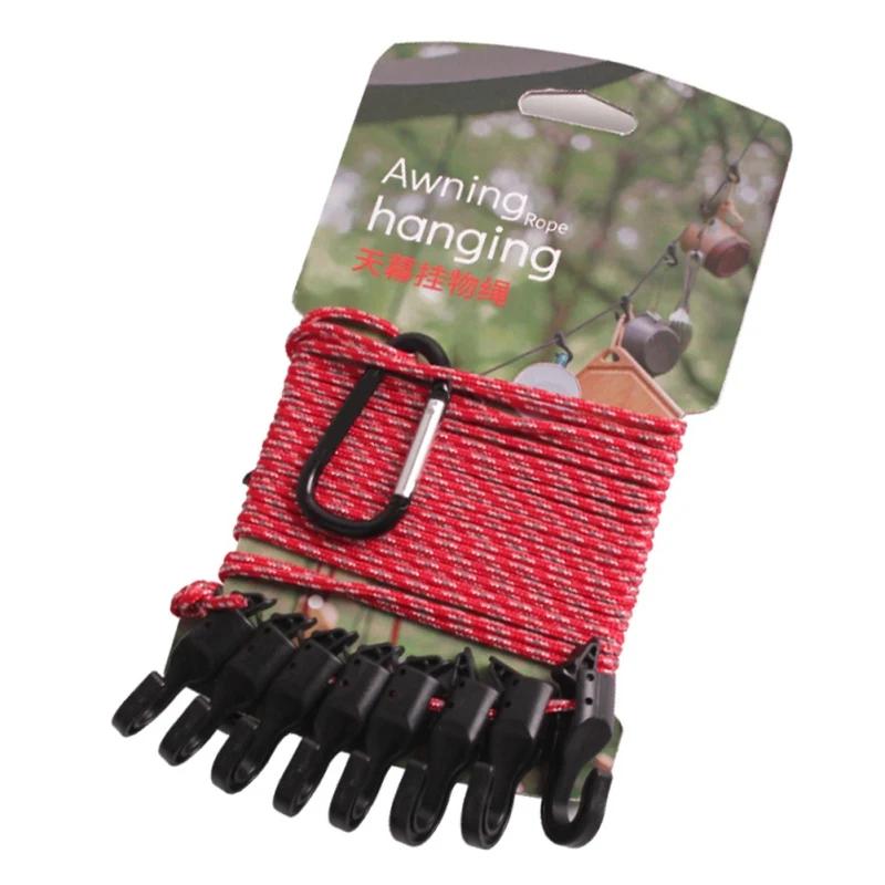 4.5m Hanging Rope Multi-purpose Clothesline Adjustable Anti-slip Canopy Hanging Rope Outdooer Camping Accessories
4.5m Hanging Rope Multi-purpose Clothesline Adjustable Anti-slip Canopy Hanging Rope Outdooer Camping Accessories