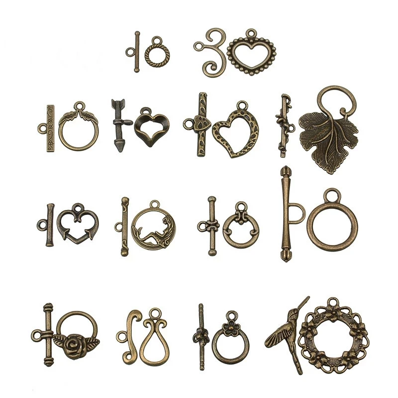 20pcs/lot Wholesale Ancient Bronze Clasps Toggle Hook Connectors for DIY Bracelet t Necklace Jewelry Making
20pcs/lot Wholesale Ancient Bronze Clasps Toggle Hook Connectors for DIY Bracelet t Necklace Jewelry Making