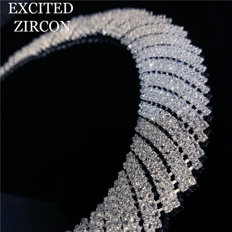 White crystal rhinestone fashion jewelry set necklace earrings bride luxury wedding accessories necklace gift
White crystal rhinestone fashion jewelry set necklace earrings bride luxury wedding accessories necklace gift