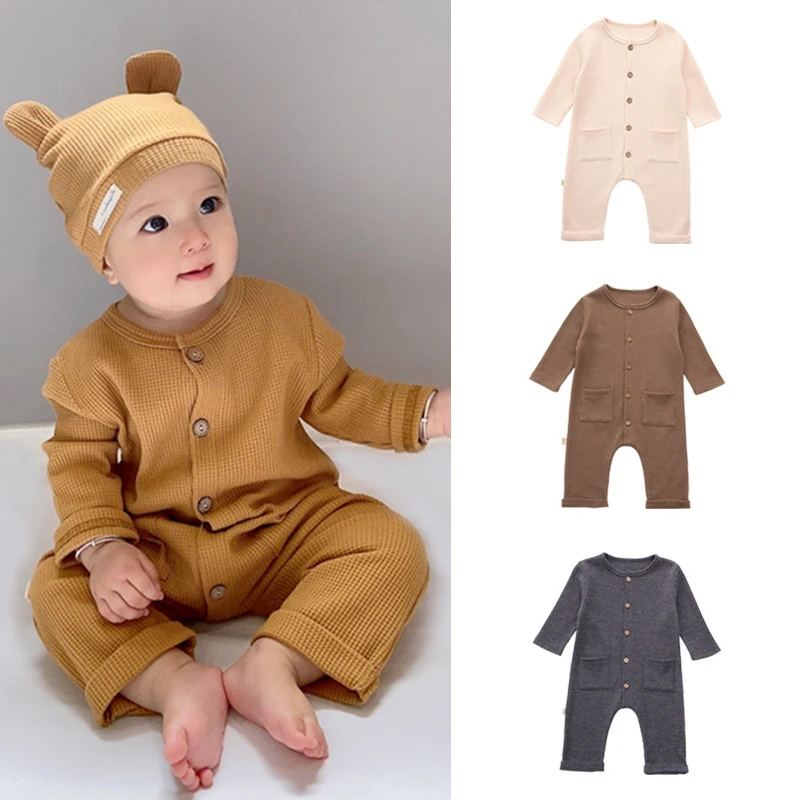 Baby Kids Casual Jumpsuits Autumn Long Sleeve Cotton Simple Style Rompers for Infants Girls Boys
Baby Kids Casual Jumpsuits Autumn Long Sleeve Cotton Simple Style Rompers for Infants Girls Boys