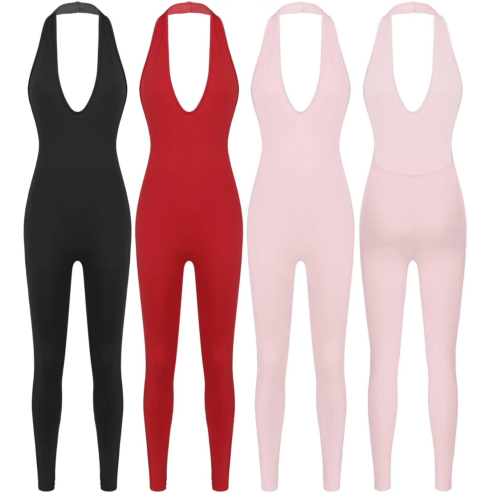 2020 Sexy Autumn Halter Skinny Casual Jumpsuit Women Sleeveless Sport Wear Ladies Rompers Solid Fitness Overalls Bodysuit
2020 Sexy Autumn Halter Skinny Casual Jumpsuit Women Sleeveless Sport Wear Ladies Rompers Solid Fitness Overalls Bodysuit