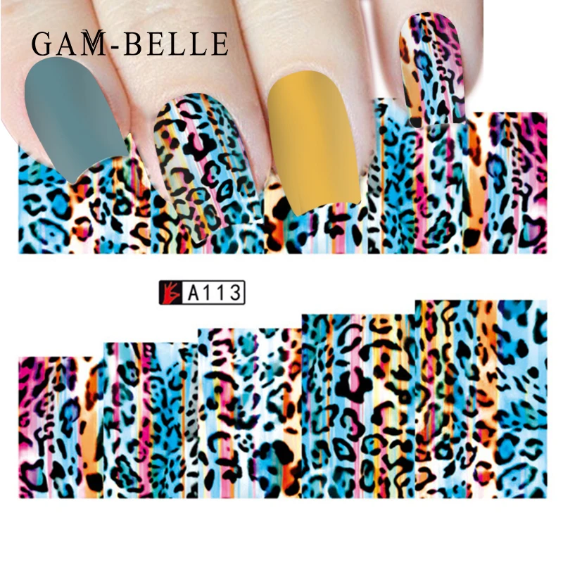 GAM-BELLE 1pcs Leopard Nail Art Wraps Sexy Charms Adhesive Sticker Nail Animal Water Sticker Manicure DIY Slider Accessory
GAM-BELLE 1pcs Leopard Nail Art Wraps Sexy Charms Adhesive Sticker Nail Animal Water Sticker Manicure DIY Slider Accessory